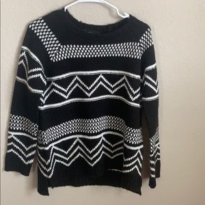 black and white forever 21 sweater